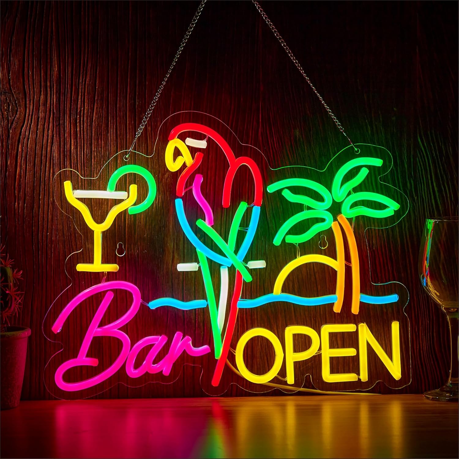 Bar Open Neon Sign Business Ar - Neon Sign Party ulasan dan harga
