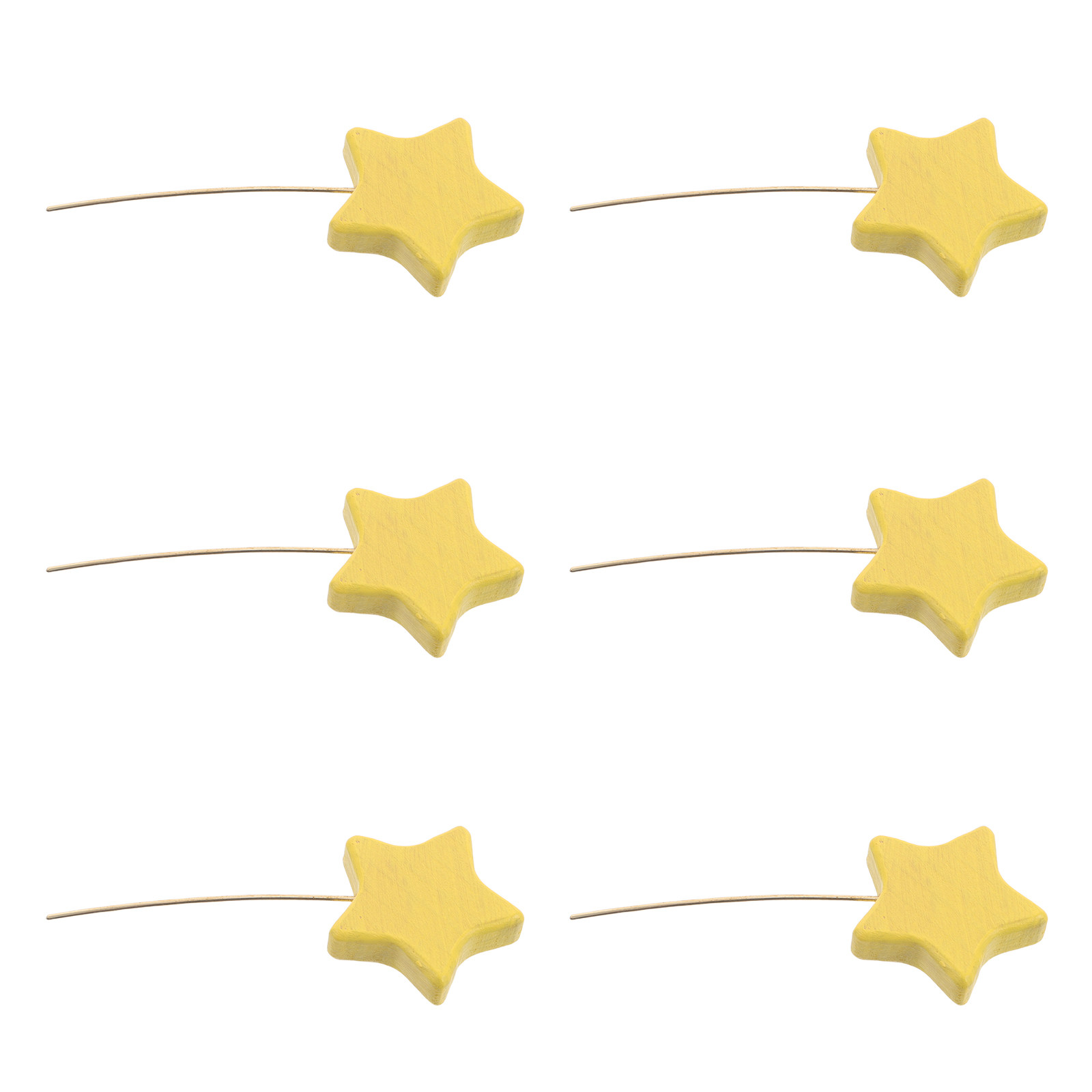 6Pcs Mini Wood Star Picks Five - Centerpiece Stick ulasan dan harga
