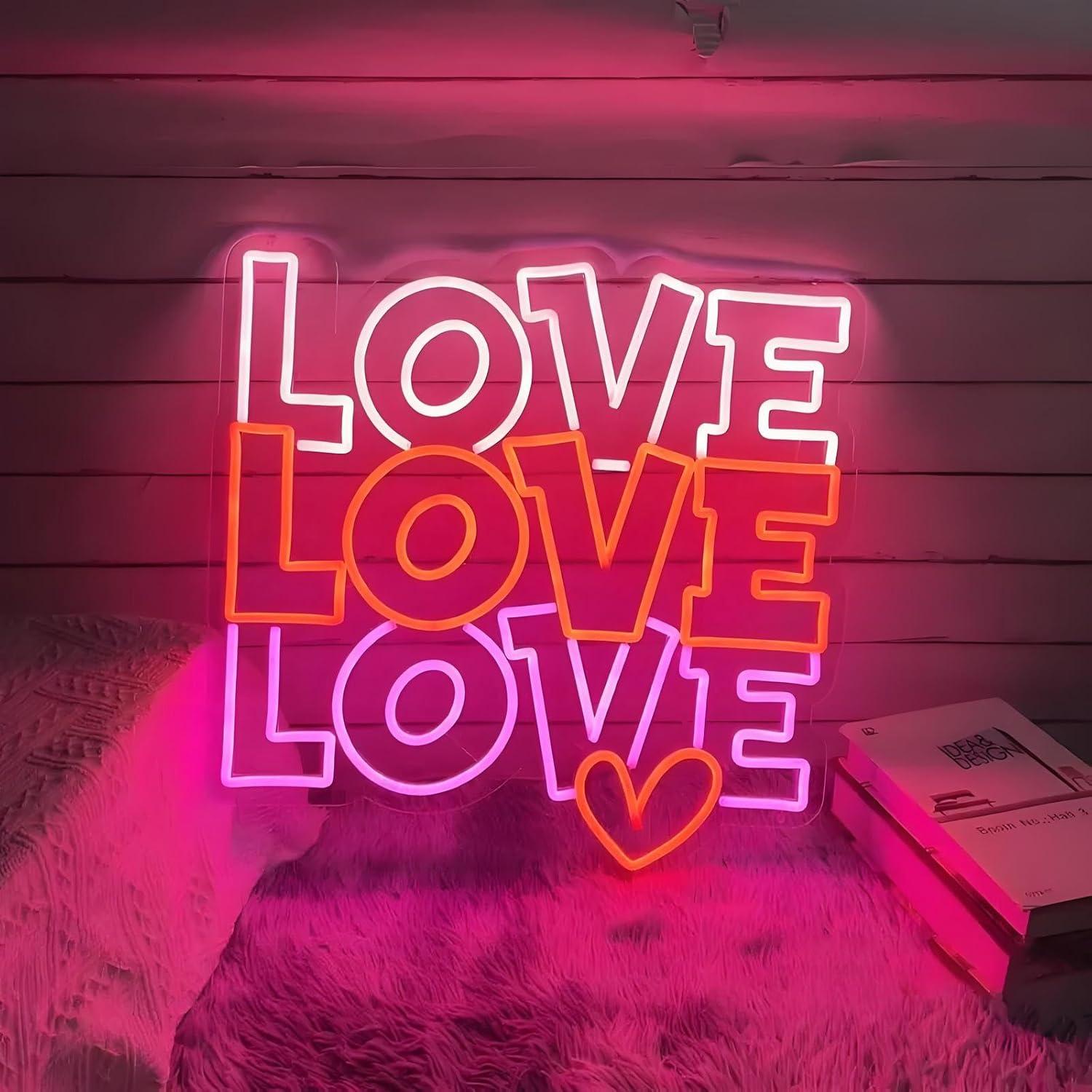 Love Neon Sign USB Dimmable LE - Neon Sign Party ulasan dan harga