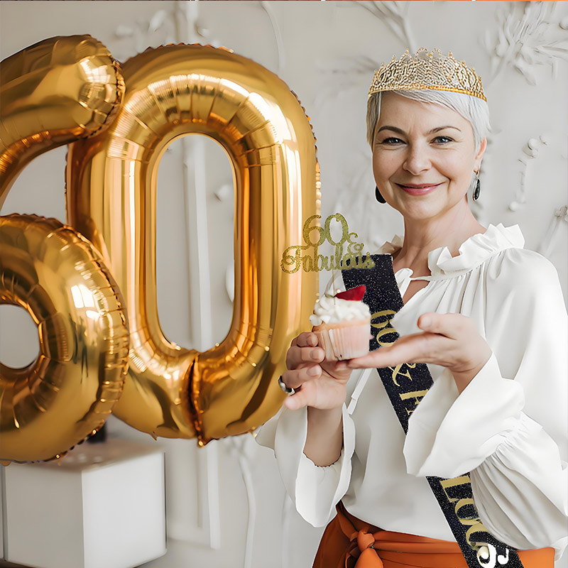 30- 50th  Birthday Anniversary - Birthday Sash Glitter ulasan dan harga