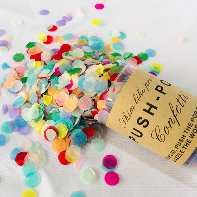 2pcs Multicolor Paper Scrap Fo - Confetti Cannon Tube ulasan dan harga