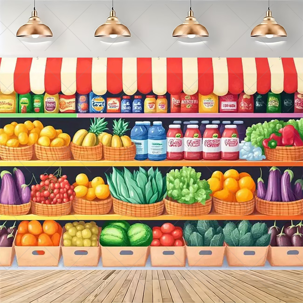 Colorful Supermarket Shelf Bac - Party Event Supply Store ulasan dan harga