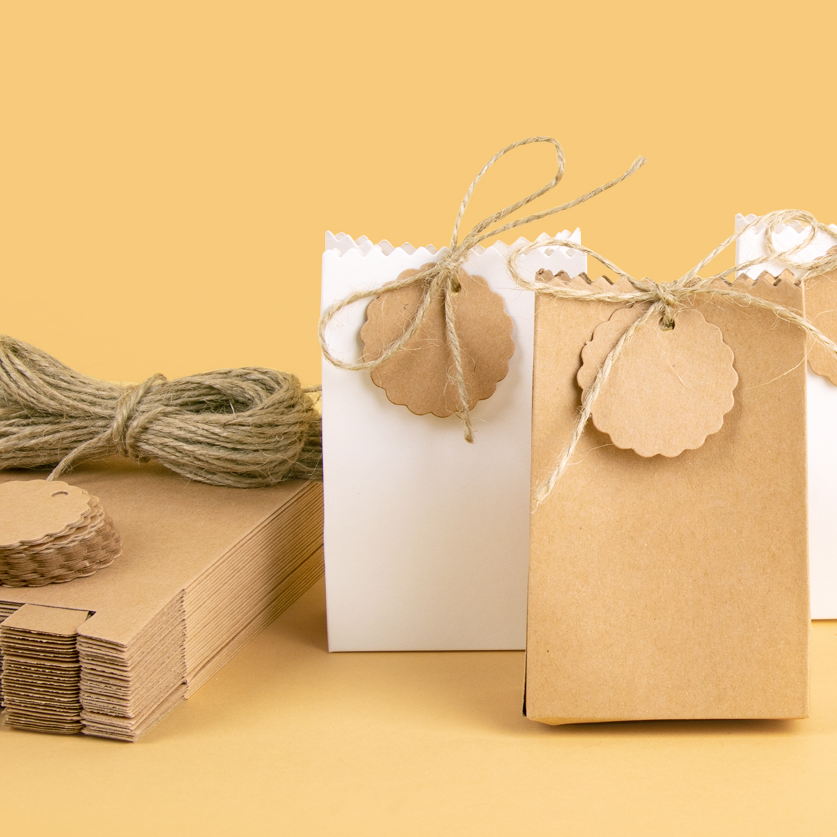 10/20/30pcs Retro Kraft Paper  - Event Party Box ulasan dan harga
