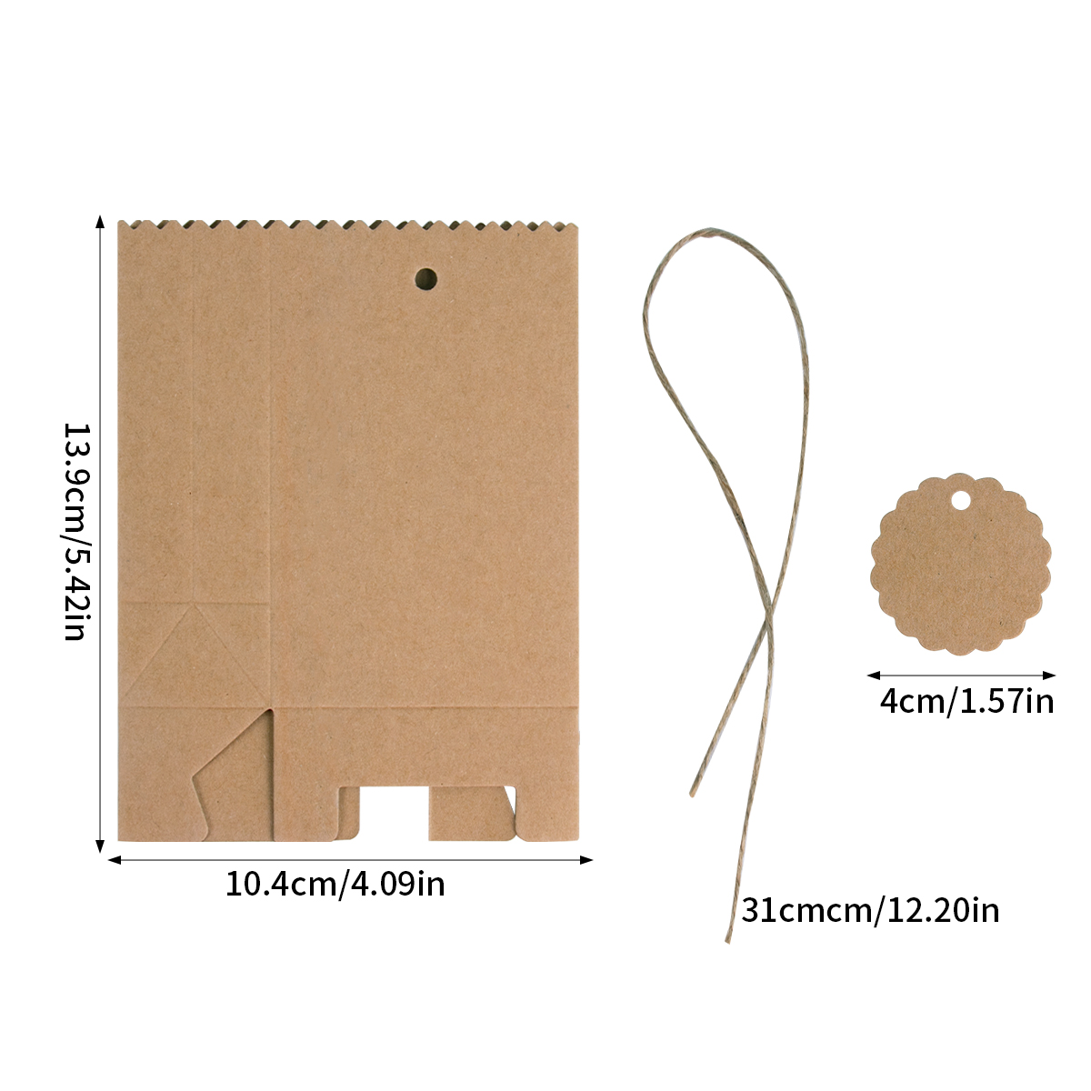 10/20/30pcs Retro Kraft Paper  - Event Party Box ulasan dan harga