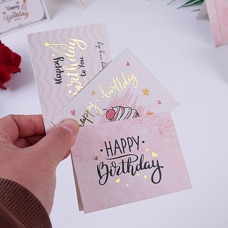 100pcs Golden stamping Happy b - Party Event Supplier ulasan dan harga