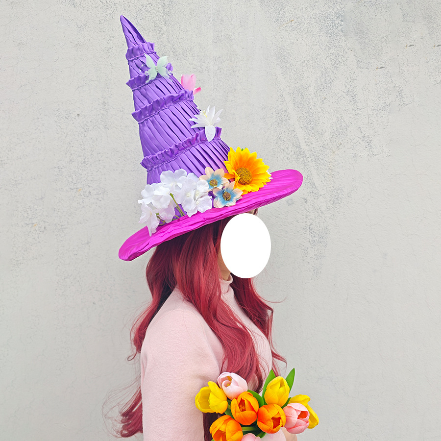 Easter Witch Hat Magic Girl Ha - Party Hat Cone ulasan dan harga