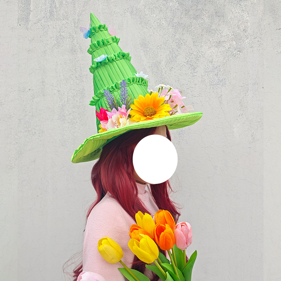 Easter Witch Hat Magic Girl Ha - Party Hat Cone ulasan dan harga