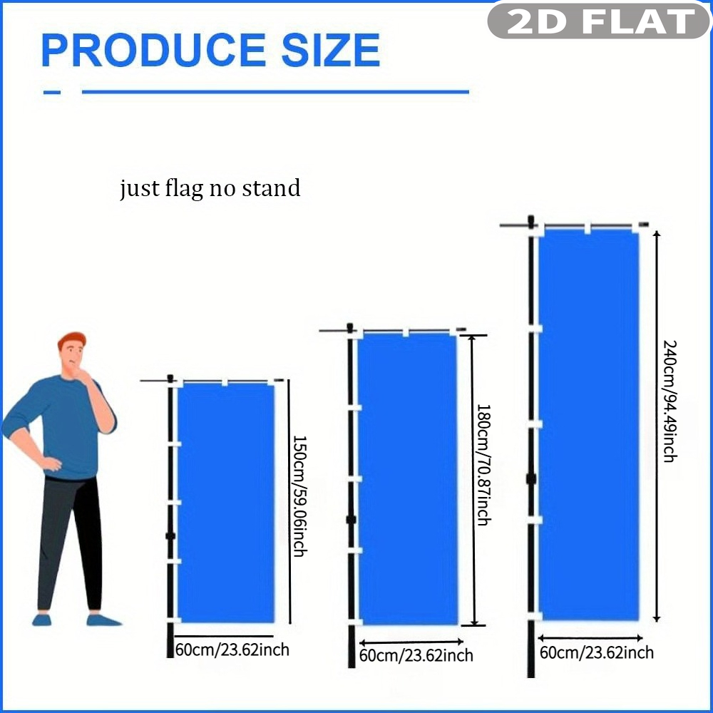 1pc 2D FLAT Custom Nobori Flag - Eve Party ulasan dan harga
