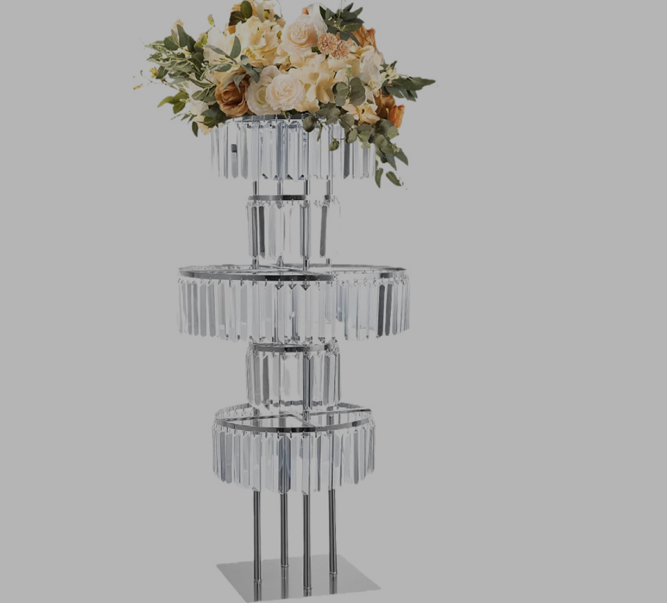 4 PCS Flower Rack Crystal Road - Party Event Supply Store ulasan dan harga