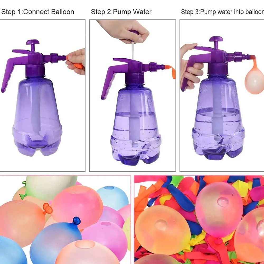 New Portable Air Water Bomb Ba - Balloon Pump Hand ulasan dan harga