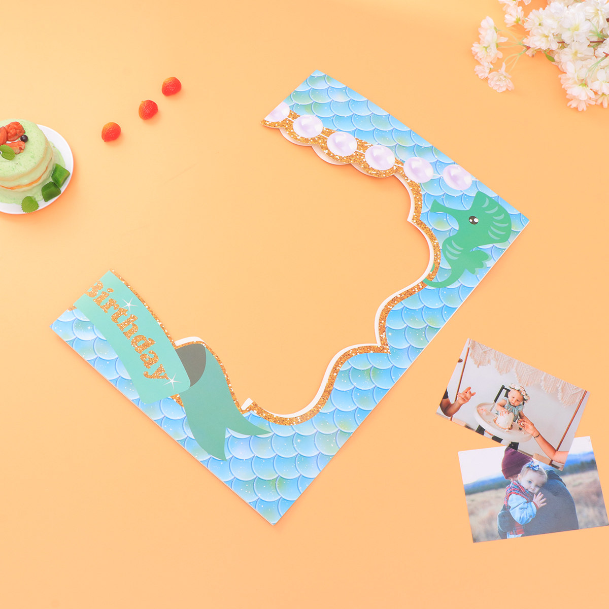 Photo Props Paper Frame Birthd - Photo Booth Frame ulasan dan harga