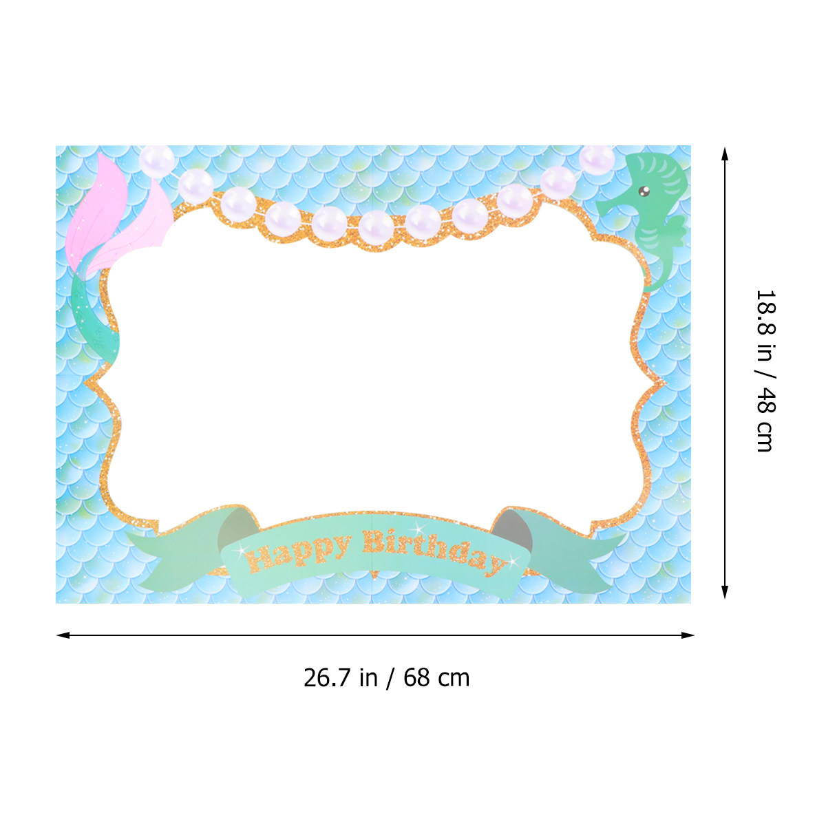 Photo Props Paper Frame Birthd - Photo Booth Frame ulasan dan harga