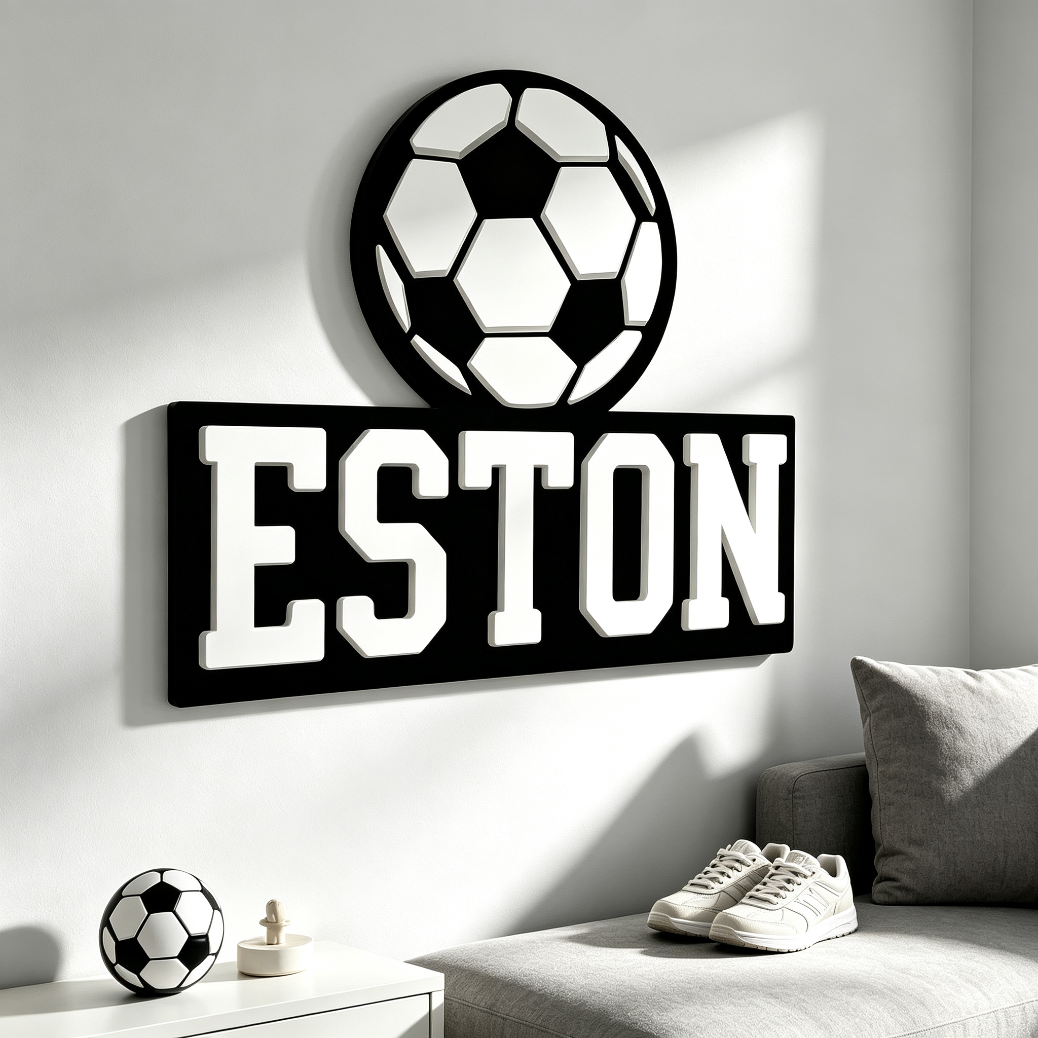 1Pc Custom Football Style Wood - Eve Party ulasan dan harga
