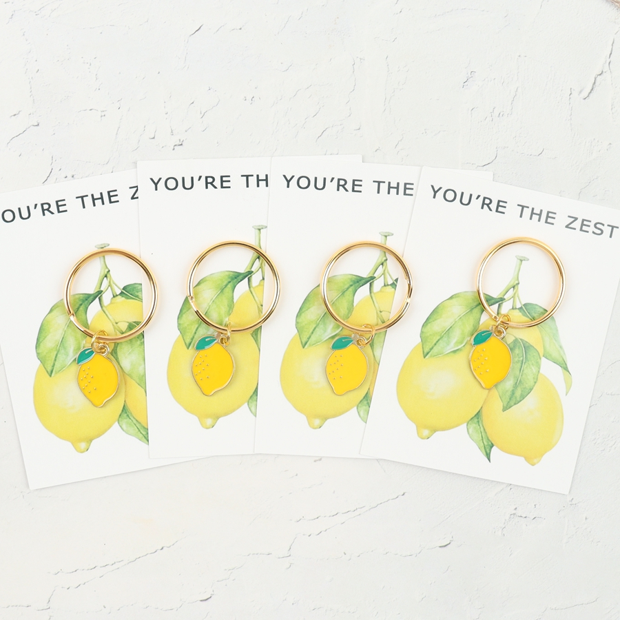 7 Chic Lemon Keychains, Includ - Event Party ulasan dan harga
