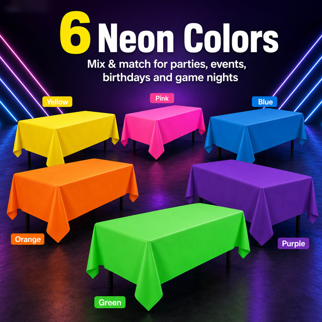 Thickened Macaron Fluorescent  - Table Cloth Disposable ulasan dan harga