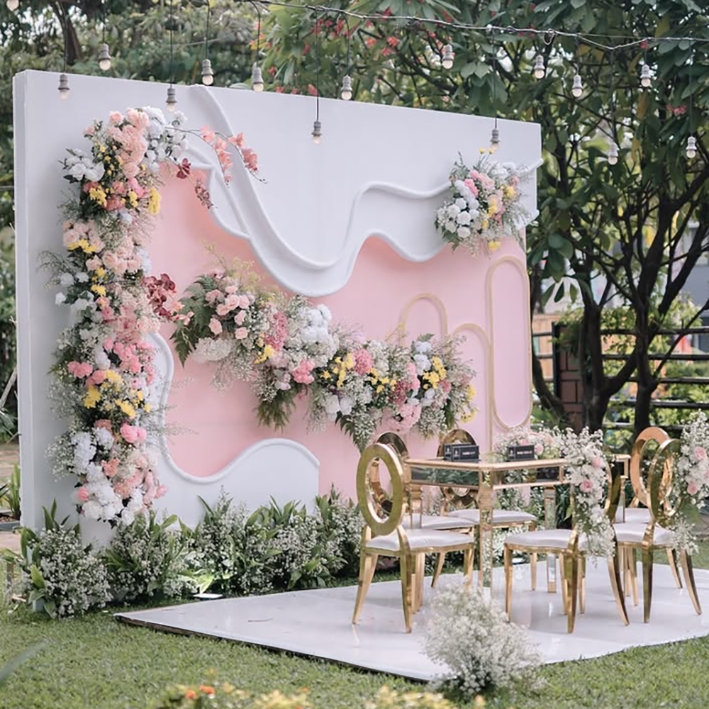 FSDKX PVC Wedding Backdrop Hot - Party Event Supplier ulasan dan harga