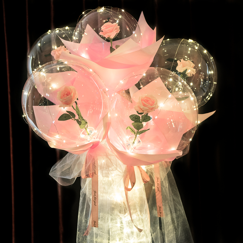 LED Luminous Balloon Rose Bouq - Led Balloon Light ulasan dan harga