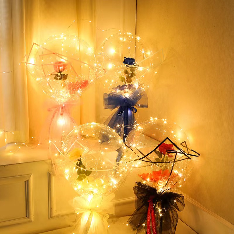 LED Luminous Balloon Rose Bouq - Led Balloon Light ulasan dan harga