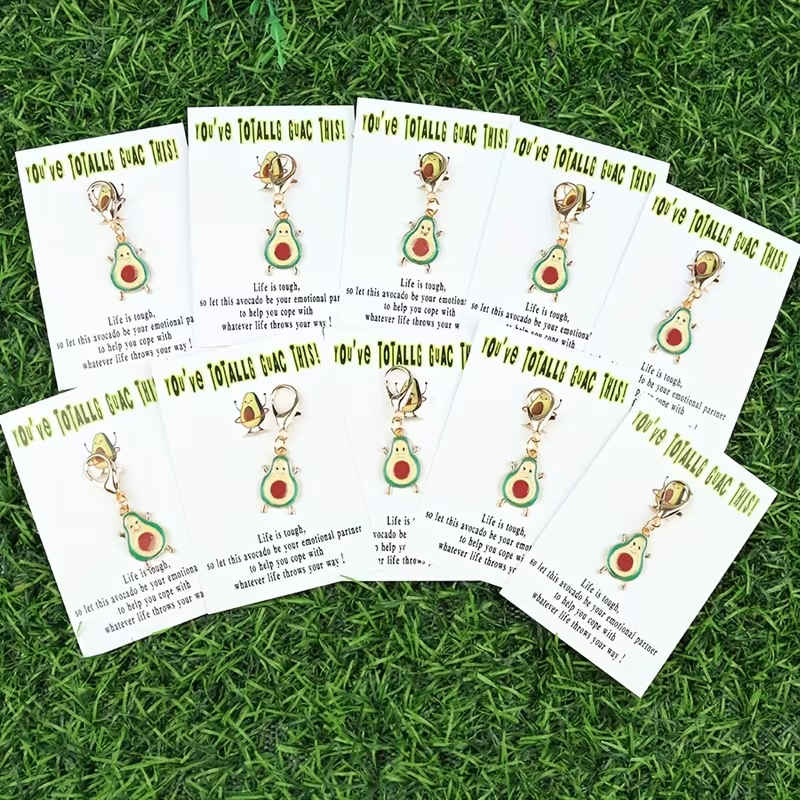 10 Charming Avocado Keychains  - Event Party ulasan dan harga