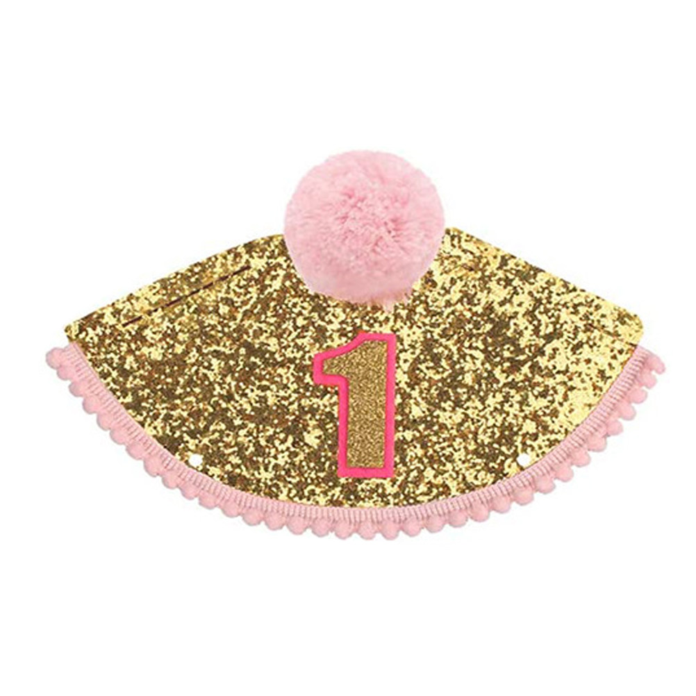 Pink Birthday Hat 1St Birthday - Party Hat Cone ulasan dan harga