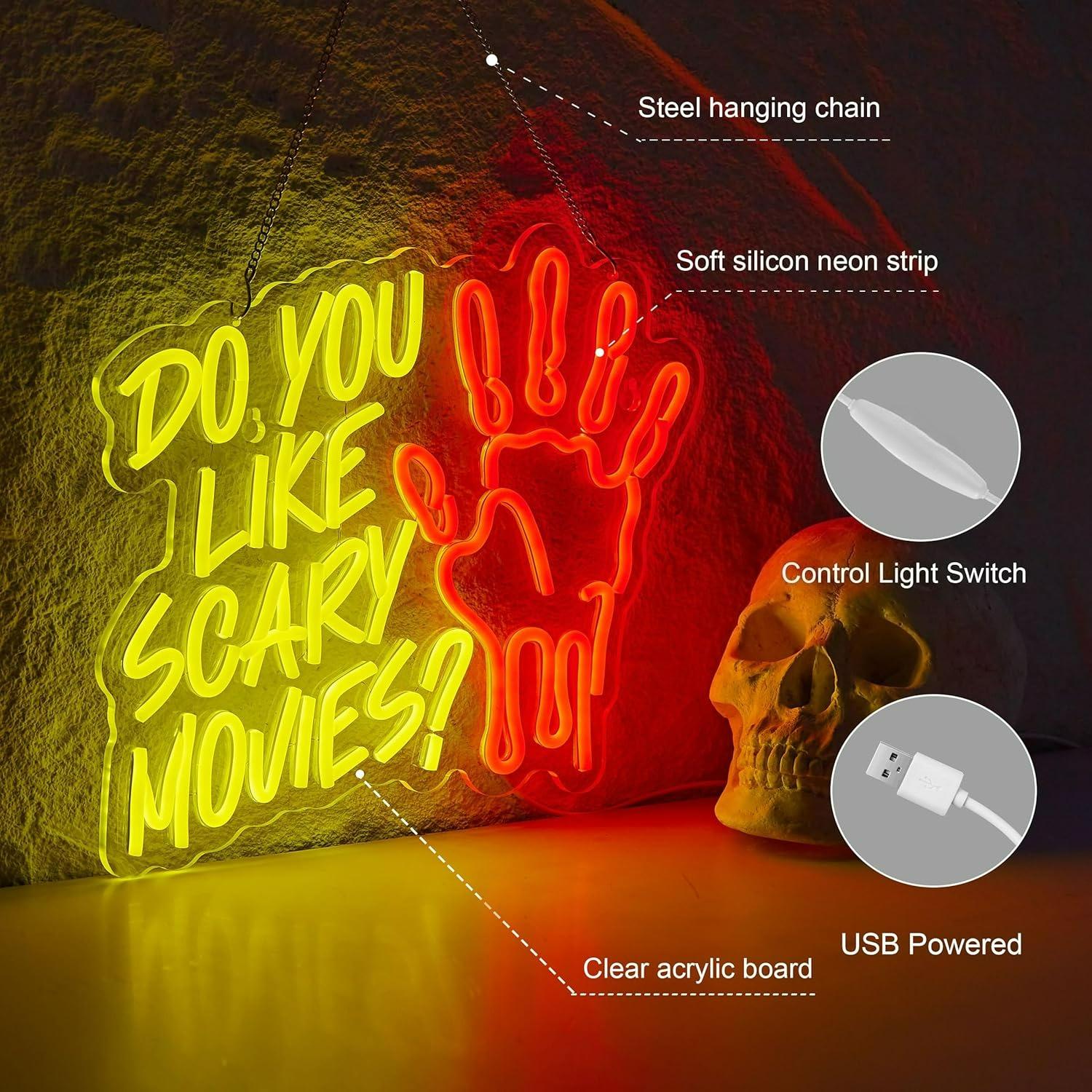 Do You Like Scary Movies Neon  - Neon Sign Party ulasan dan harga