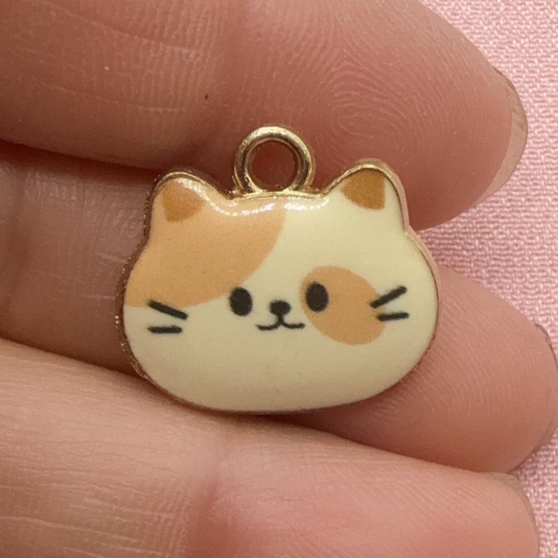 12pcs Printed Cat Head Alloy D - Event Party ulasan dan harga