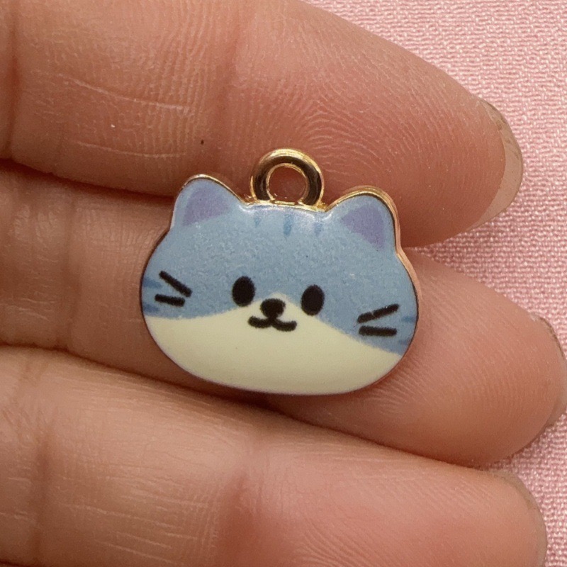 12pcs Printed Cat Head Alloy D - Event Party ulasan dan harga