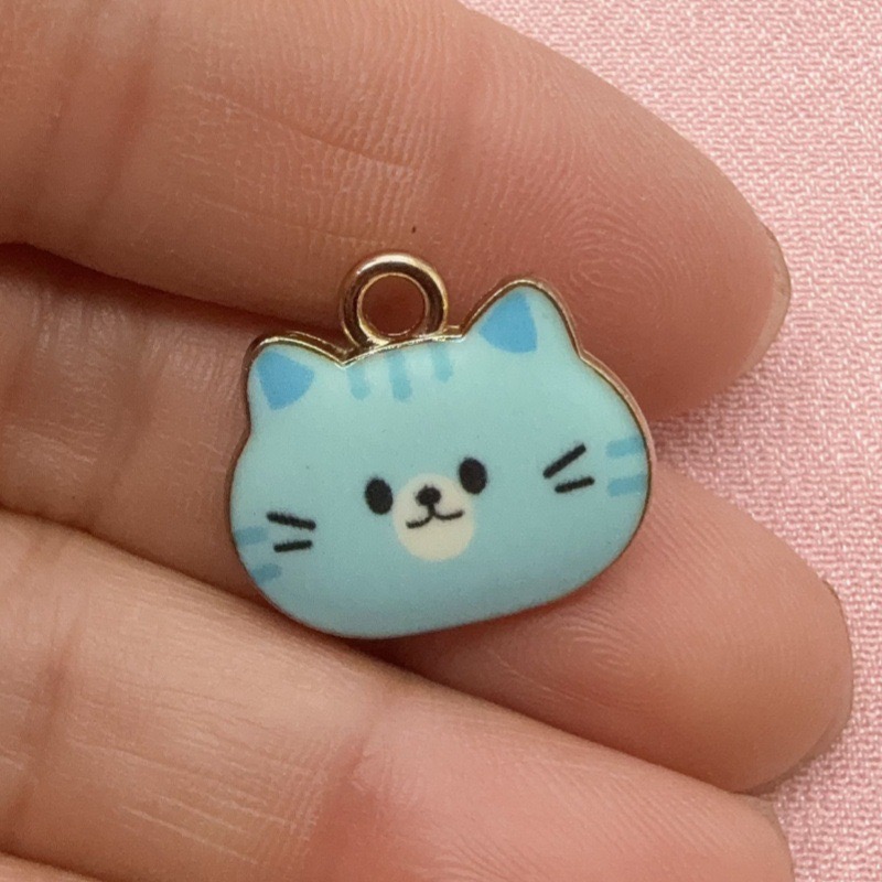 12pcs Printed Cat Head Alloy D - Event Party ulasan dan harga
