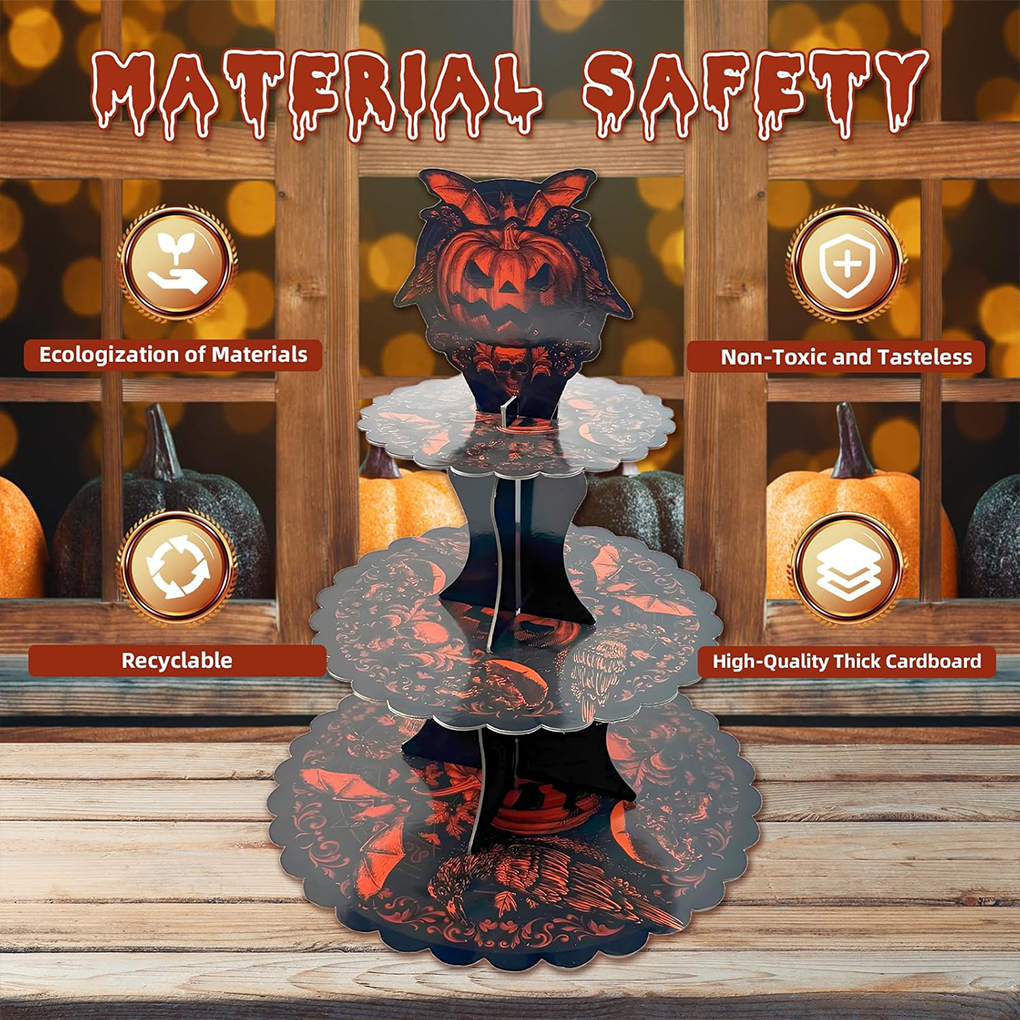 Halloween Cake Stand Pumpkin B - Cupcake Stand Tier ulasan dan harga
