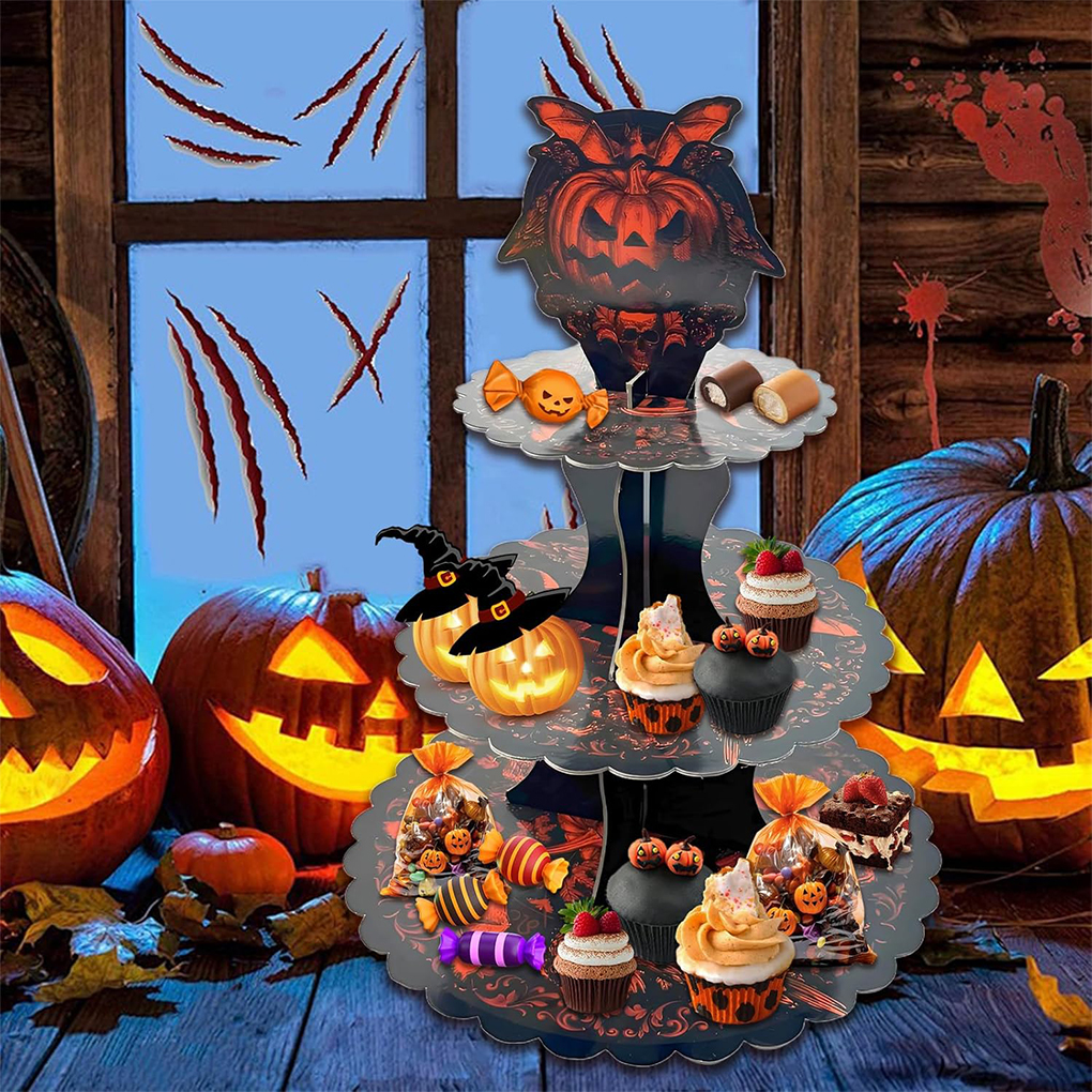 Halloween Cake Stand Pumpkin B - Cupcake Stand Tier ulasan dan harga