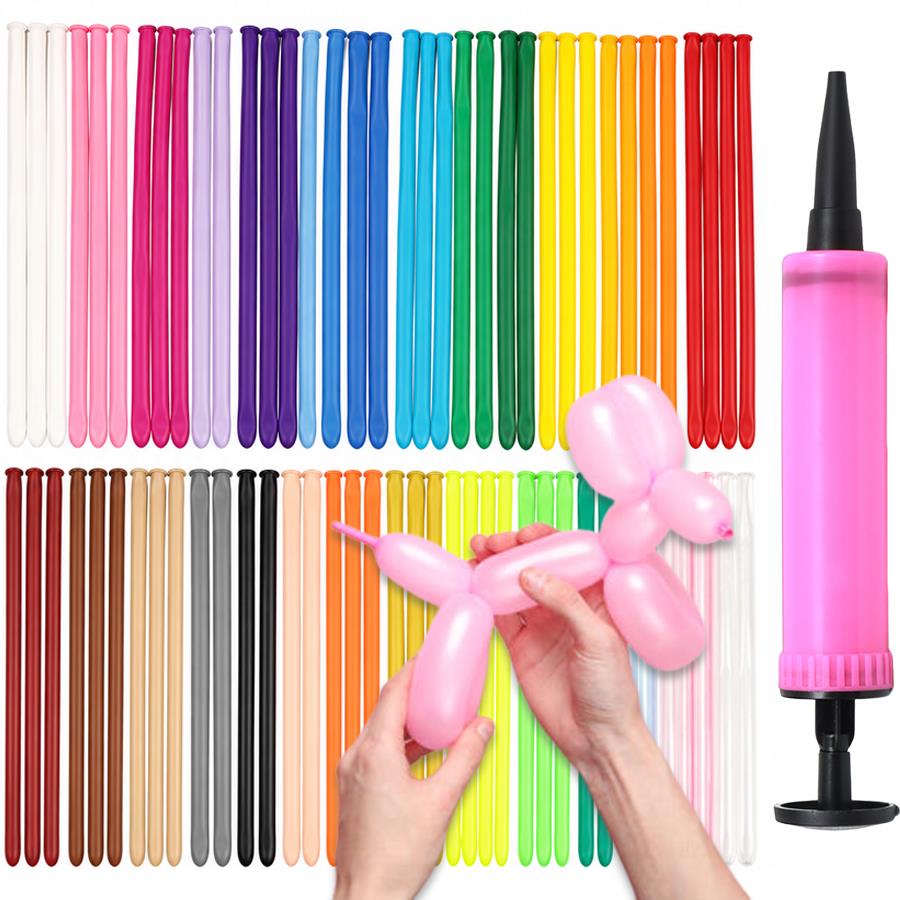 101/201pcs Long Strip Balloon  - Balloon Pump Hand ulasan dan harga