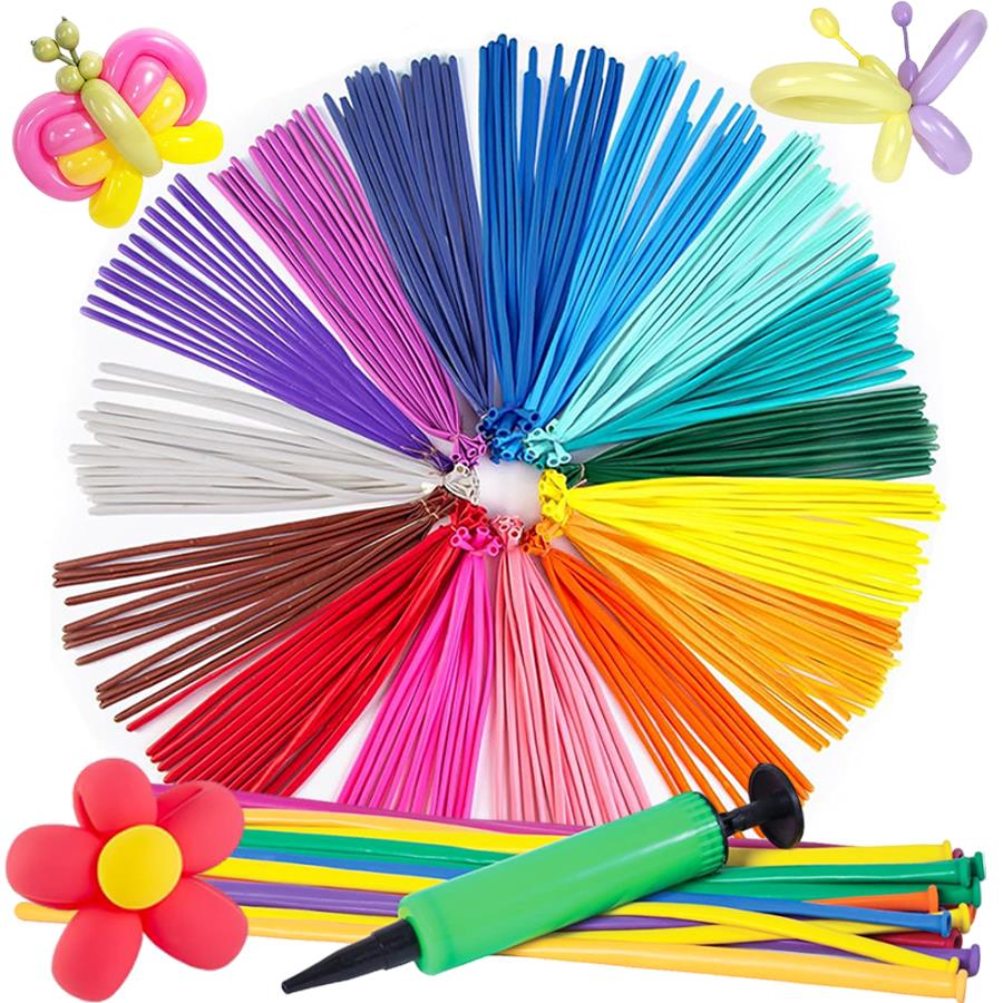 101/201pcs Long Strip Balloon  - Balloon Pump Hand ulasan dan harga