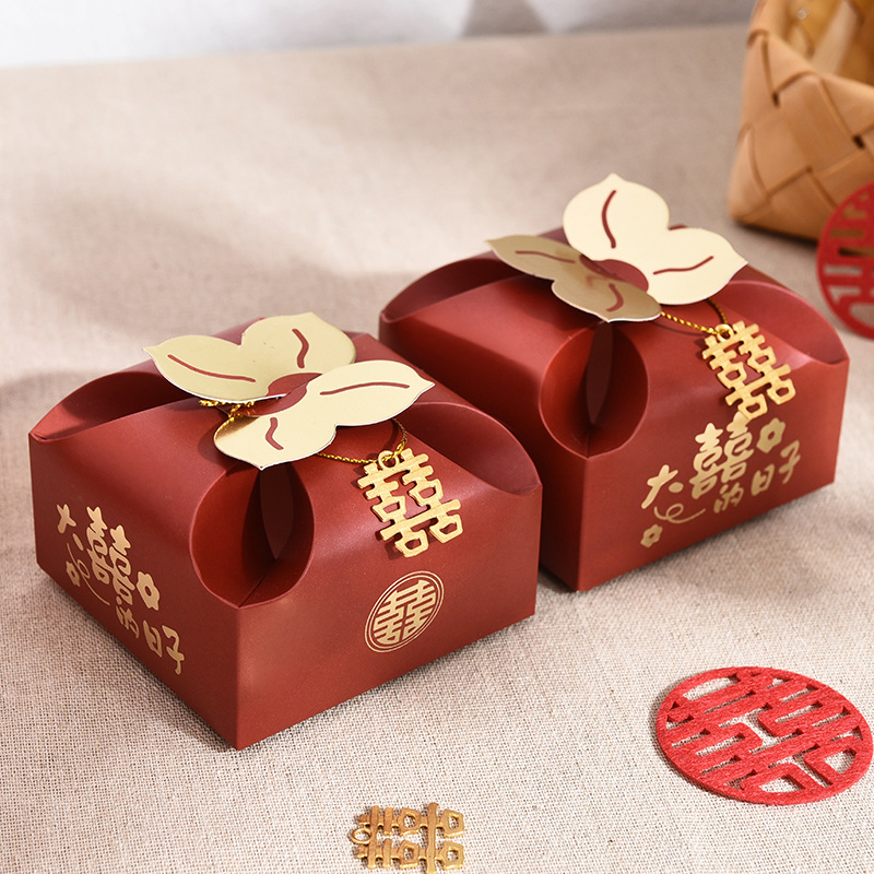 50pcs Orange Portable Gift Box - Event Party Box ulasan dan harga