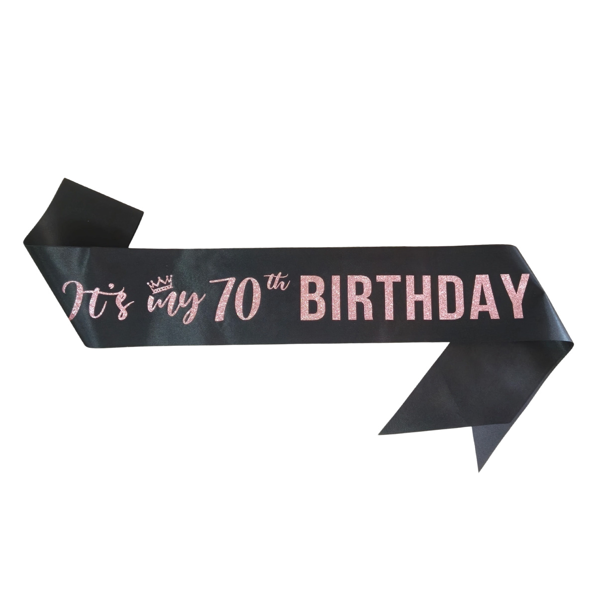 Premium Black It's My 70th Bir - Birthday Sash Glitter ulasan dan harga