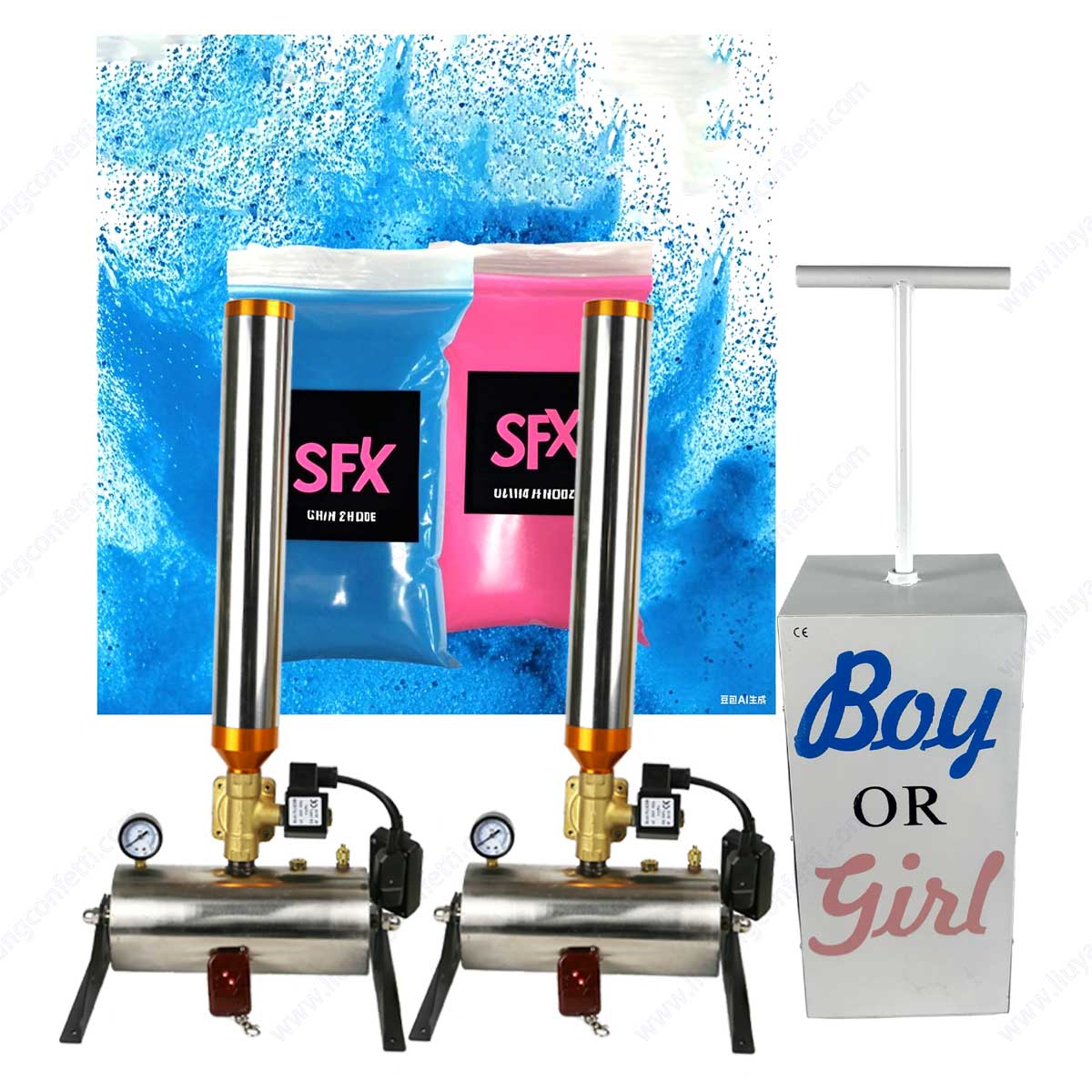 TNT Gender Reveal Electric Can - Confetti Cannon Tube ulasan dan harga