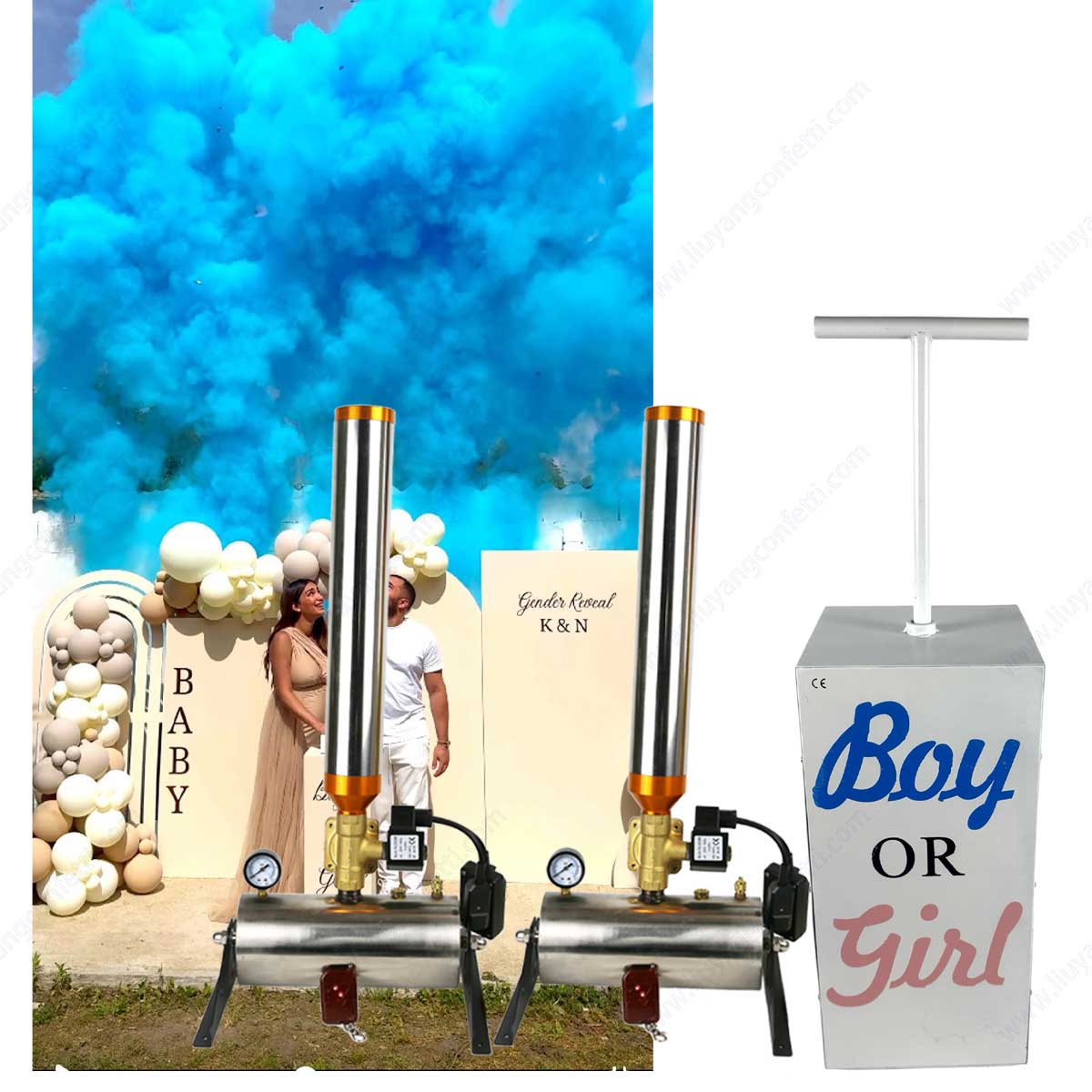 TNT Gender Reveal Electric Can - Confetti Cannon Tube ulasan dan harga