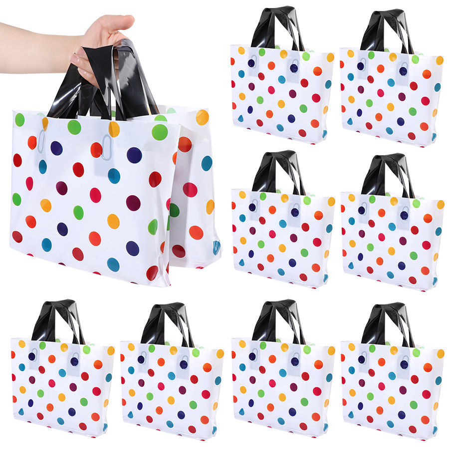18Pcs Polka Dot Tote Bag Thick - Party Event Supply Store ulasan dan harga