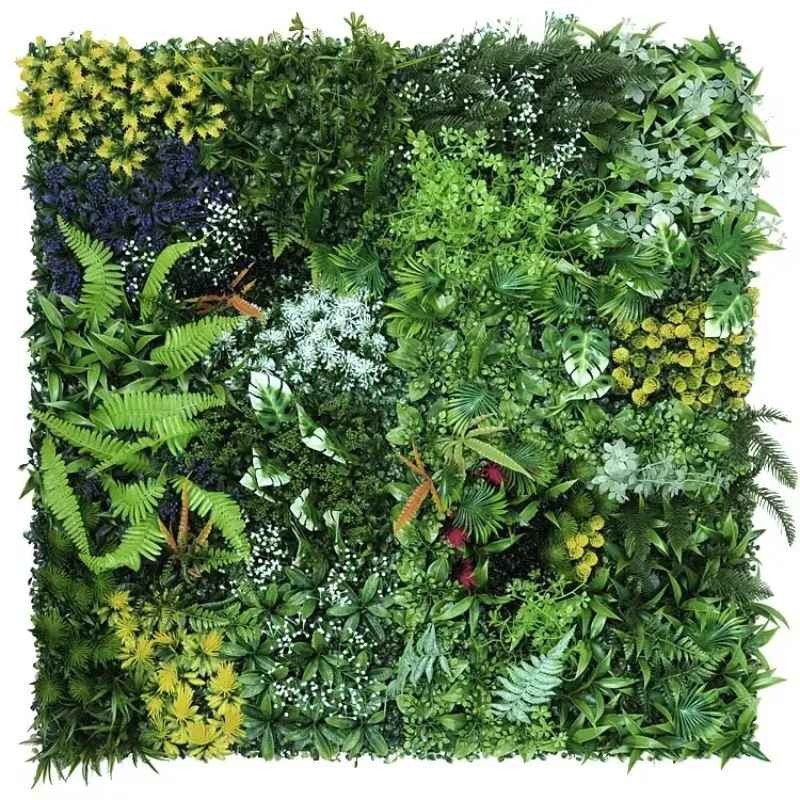 50x50cm 3d Artificial Plant Pa - Flower Wall Panel ulasan dan harga