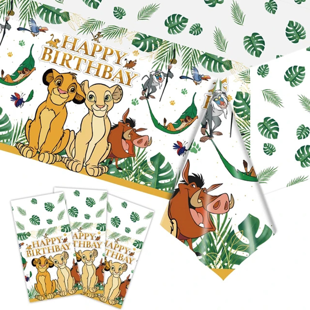 Simba Lion King Tablecloth Bir - Table Cloth Disposable ulasan dan harga