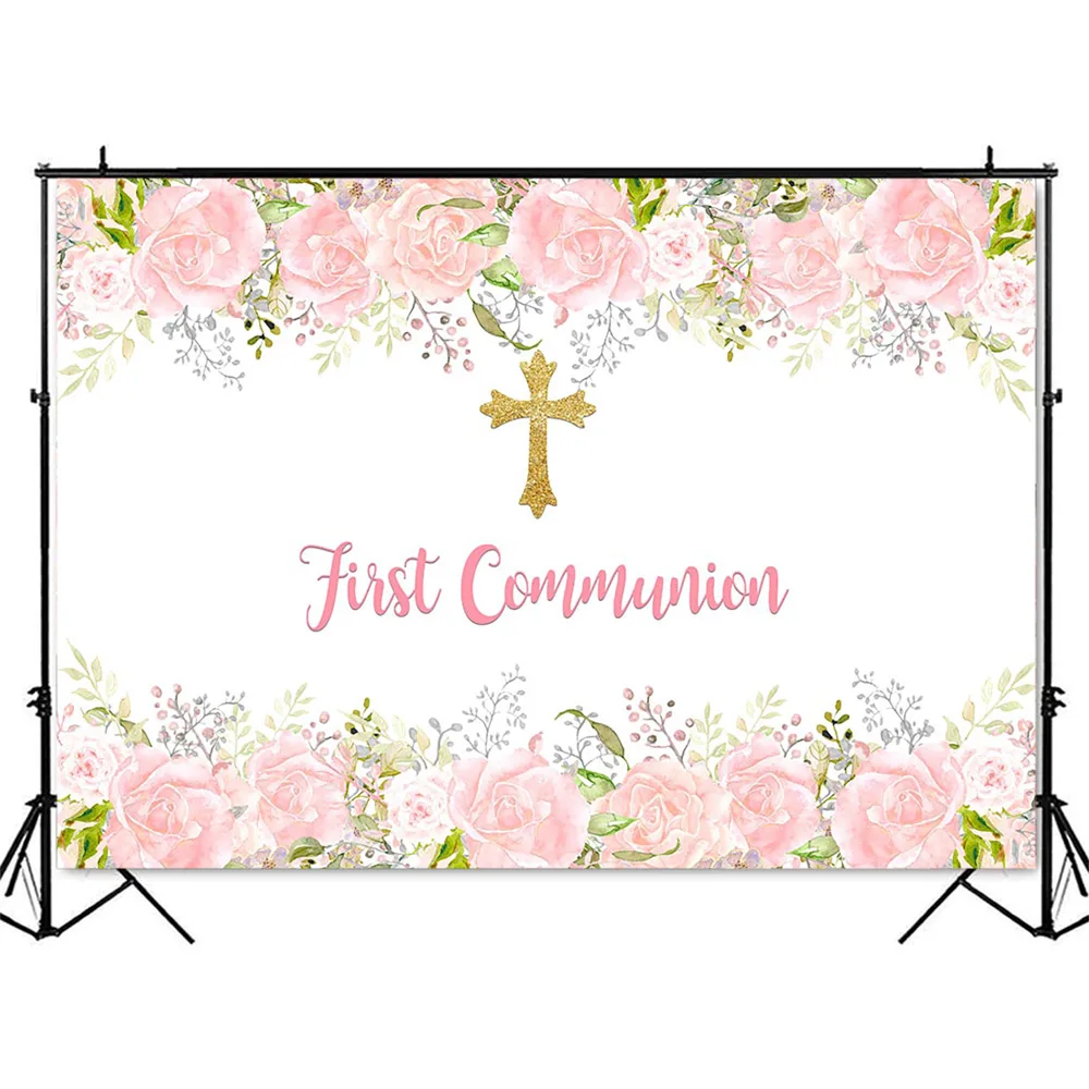 First Holy Communion Birthday  - Dessert Table Backdrop ulasan dan harga