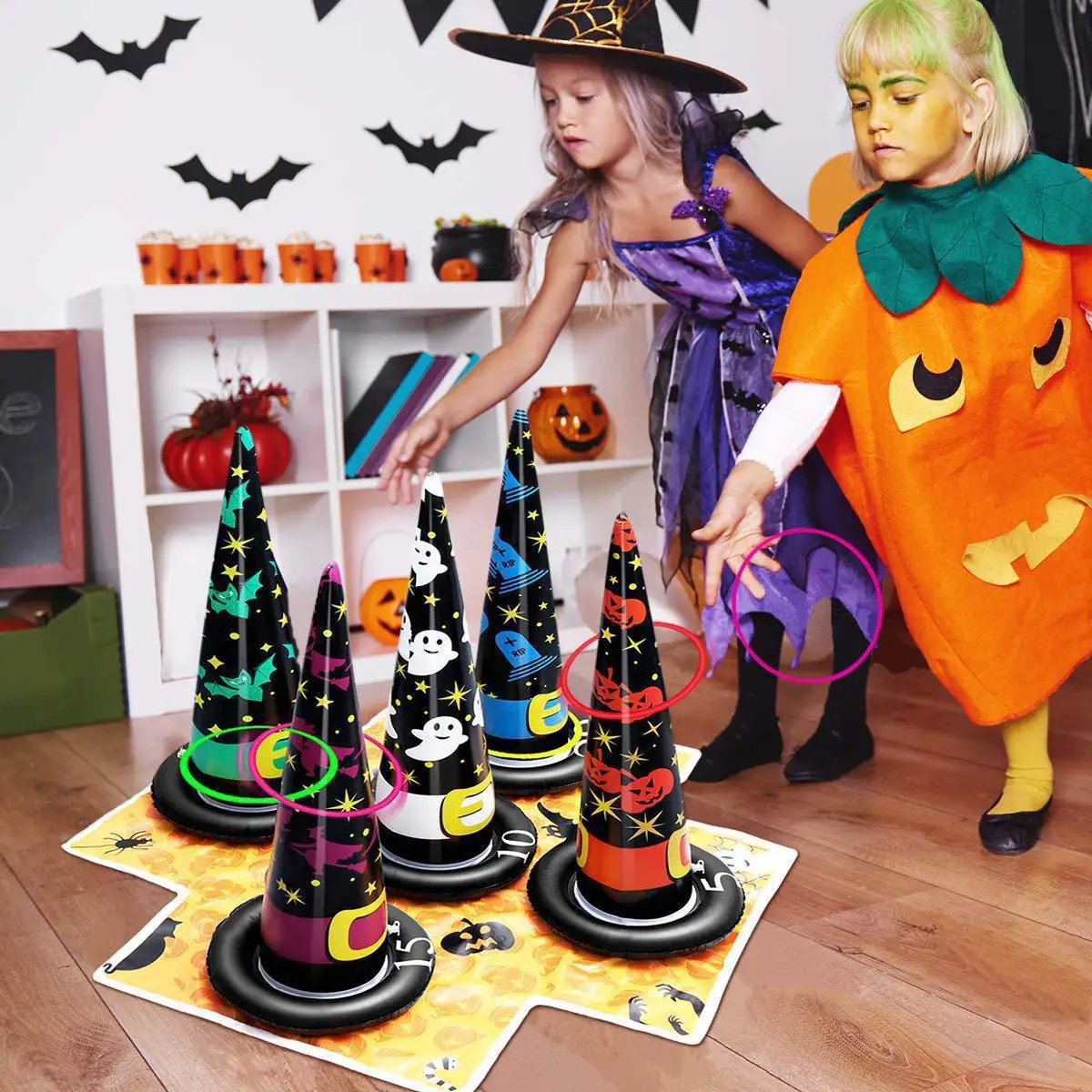 1-10Sets Halloween Inflatable  - Party Hat Cone ulasan dan harga