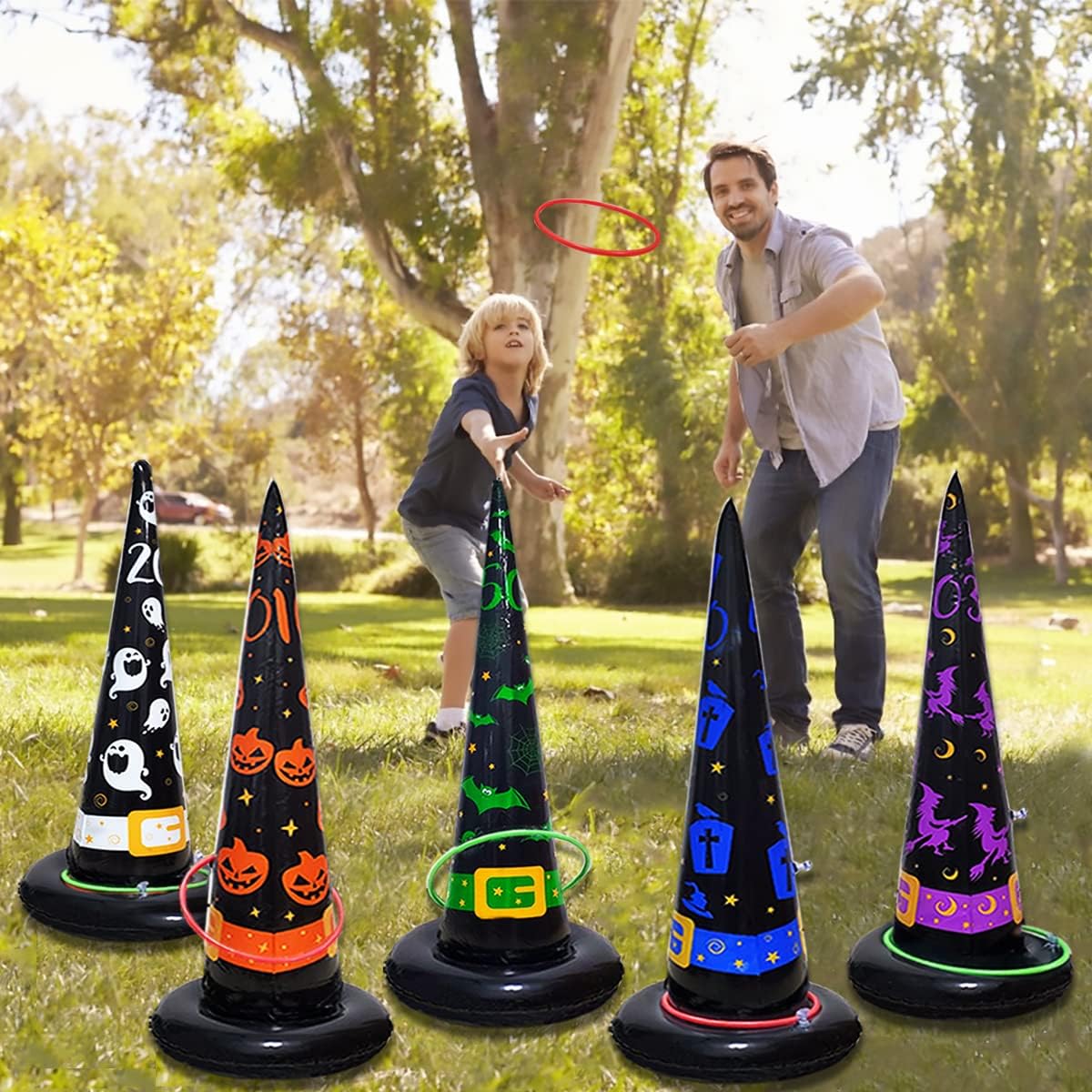 1-10Sets Halloween Inflatable  - Party Hat Cone ulasan dan harga