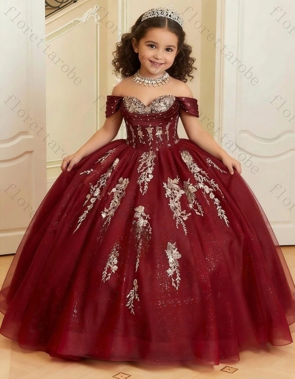 Customized Burgundy Off‑Should - Birthday Sash Glitter ulasan dan harga