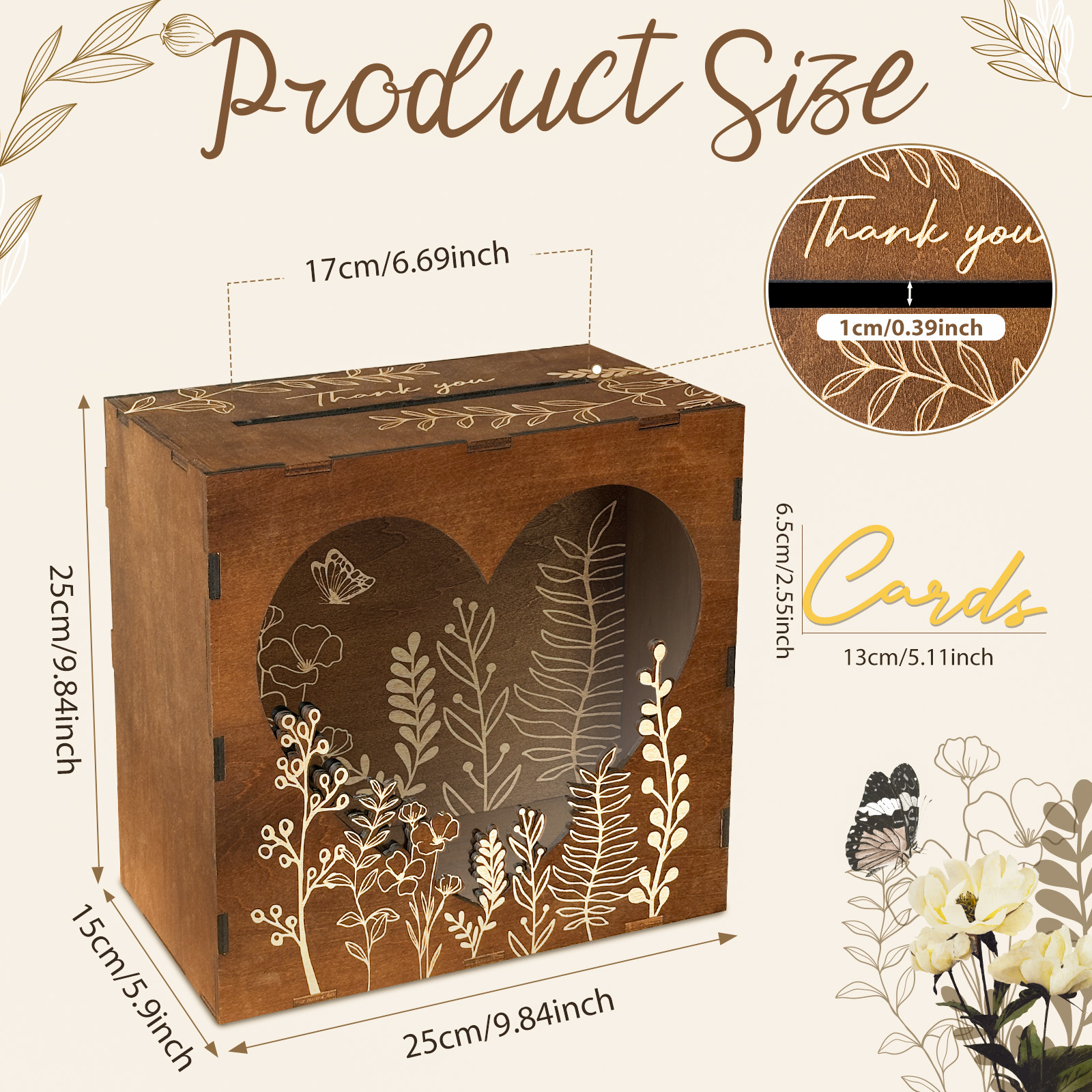 OurWarm Heart Window Card Box, - Event Party Box ulasan dan harga